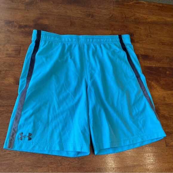 Under Armour men’s athletic basketball shorts size XL BLUE - Picture 1 of 8